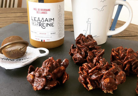 Roses des sables au chocolat noir et au miel de Bourdaine