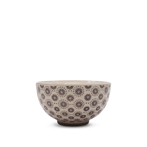 Bol étoiles liseré gris, Ø11,5 cm - Bloomingville