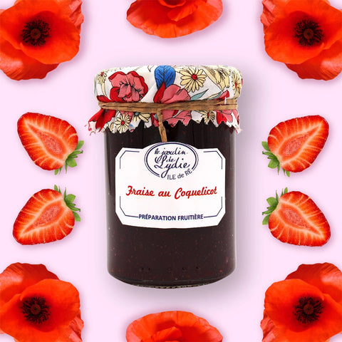 Fraise au coquelicot - Préparation fruitière