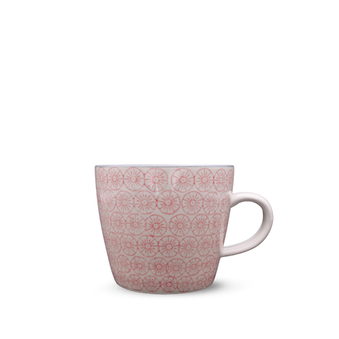 Mug Cécile fleurs roses, Ø9,5 cm - Bloomingville