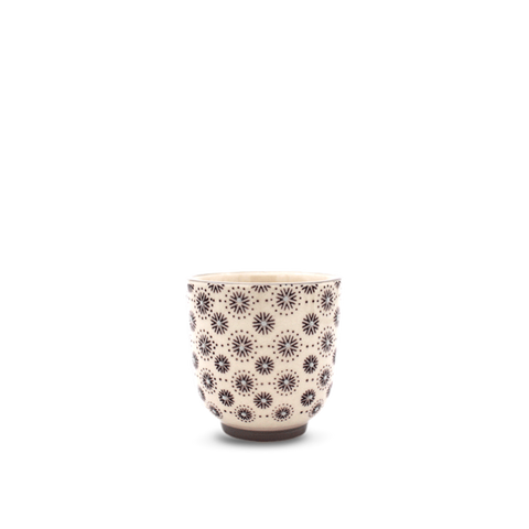Gobelet étoiles liseré gris, Ø7 cm - Bloomingville
