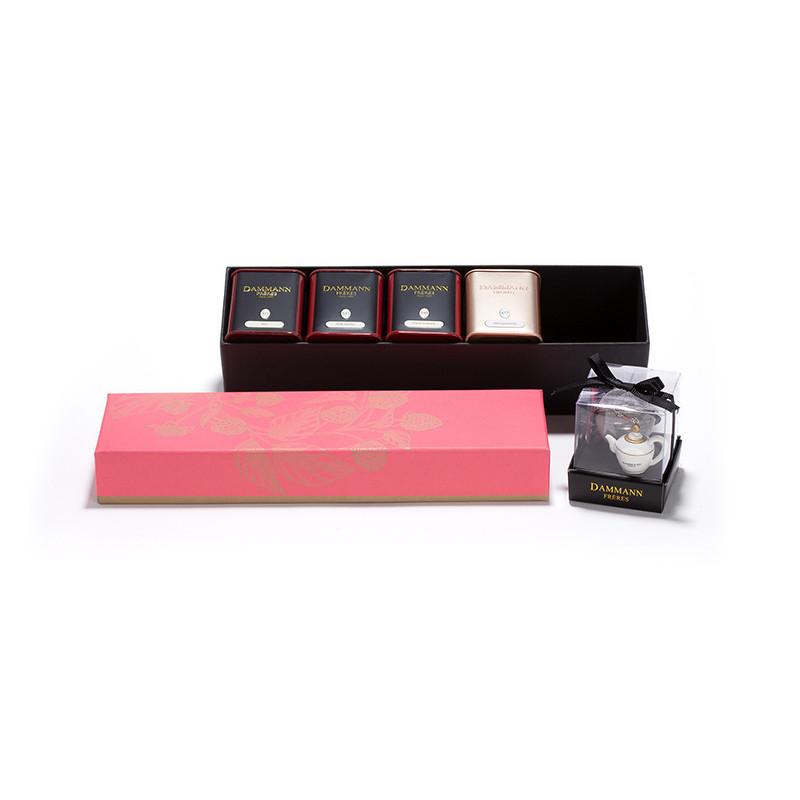 La Promenade - Coffret thés 4 boîtes 30g et 1 boule à thé