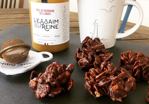 Roses des sables au chocolat noir et au miel de Bourdaine