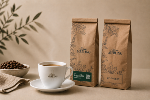 Illustration du Coffee Finder Maison Merling, quiz pour trouver le café adapté à ses goûts