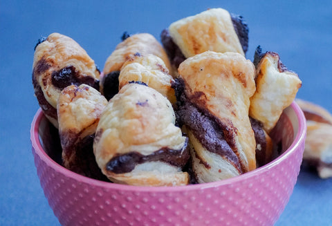 Torsades croustillantes à la framboise épépinée