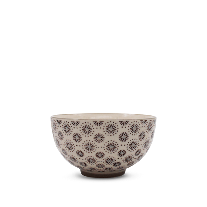 Bol étoiles liseré gris, Ø11,5 cm - Bloomingville