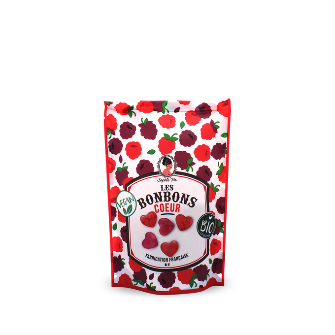 Bonbons Coeurs bio - 80g
