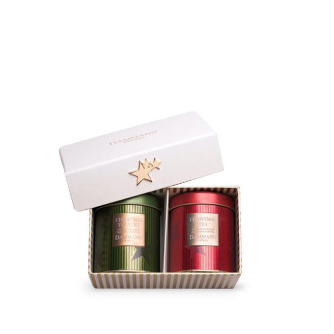 Coffret Joyeux Noël - 2 boîtes thés assortis 40g