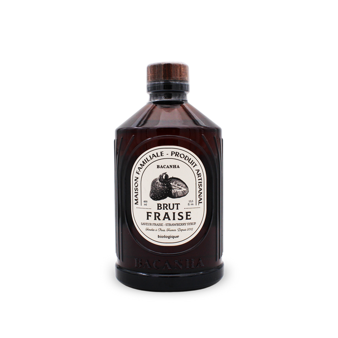 Sirop de fraise brut bio - 400 ml