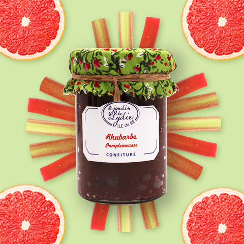 Confiture  rhubarbe pamplemousse -