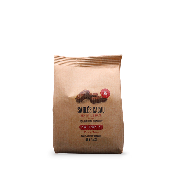 Sablés cacao extra brut 100g