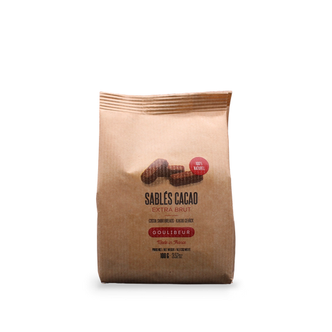 Sablés cacao extra brut 100g