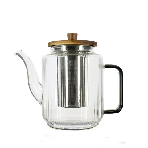 Théière en verre KARL 1.20L noire graphite