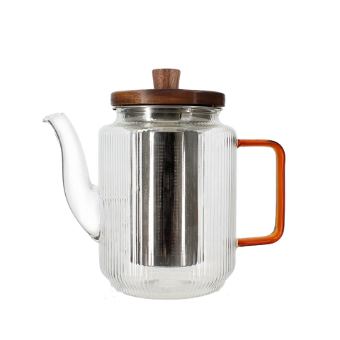 Théière en verre KARL 55 cl orange graphite