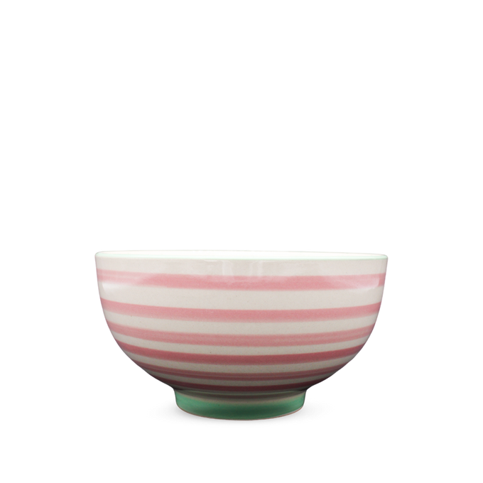 Bol Patricia rayures roses, Ø13,5 cm - Bloomingville