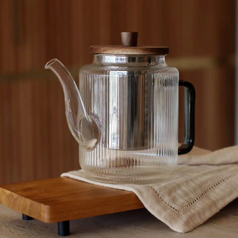 Théière en verre KARL 55 cl noir graphite