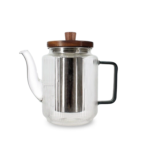 Théière en verre KARL 55 cl noir graphite