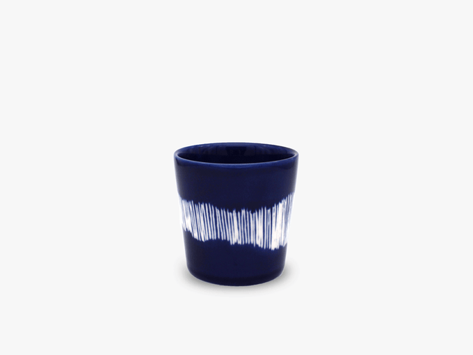 Gobelet Lapis Lazuli stripes white, Ø7,5 - Serax