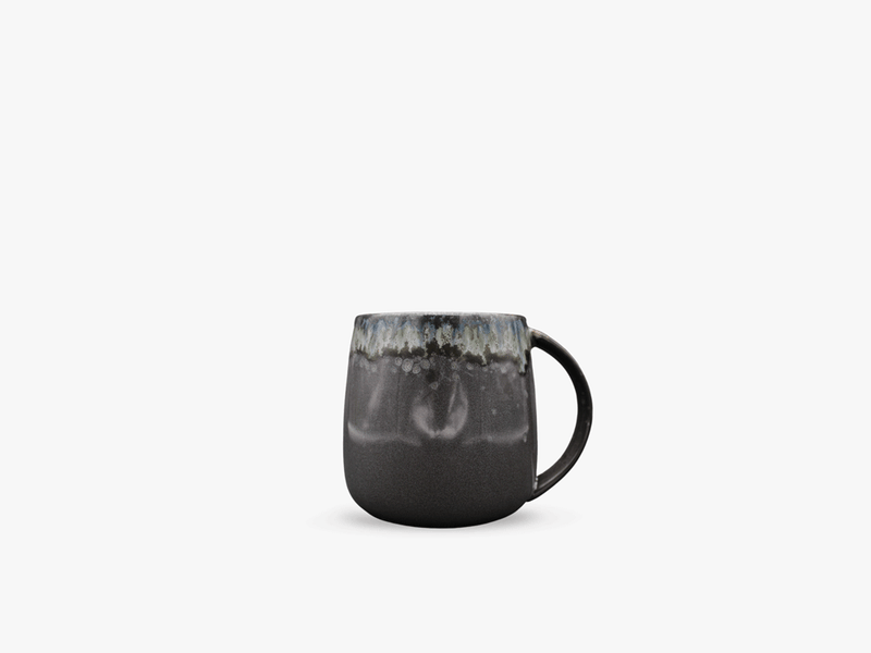 Mug en grès noir, Ø9,5 cm - Bloomingville